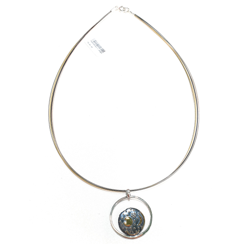 Himmelsscheibe von Nebra Sternenschmuck Silber Anhänger Horizontbogen 18mm, Kette