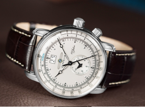 Zeppelin 7640-1 Herrenuhr 100 Jahre Zeppelin Dual-Time, Big-Date