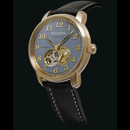 Preview: Zeppelin 7664-5 Herrenuhr LZ 127 Graf Zeppelin Automatik und Lederarmband