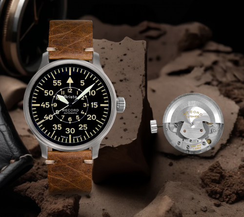 Preview: ARISTO Armbanduhr Record Automatik 7H166 Pilotenuhr, limitiert auf 50 Stück