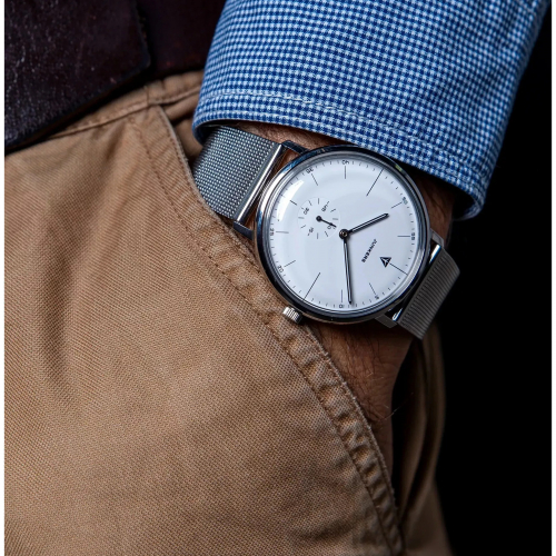 Junkers Herren Armbanduhr Bauhaus 9.09.01.04.M Meshband