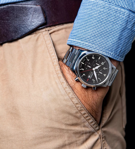 Preview: Junkers Armbanduhr Cockpit W33 9.14.03.02.M Chronograph Saphirglas Datum