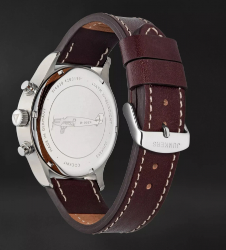 Preview: Junkers Armbanduhr Cockpit W33 9.14.03.12 Chronograph Saphirglas Datum