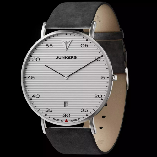 Junkers Herren Armbanduhr Dessau 9.50.01.03 Saphirglas, Ronda-Werk