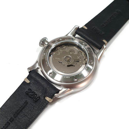 Junkers Herren Armbanduhr 9.58.01.02 Flieger Automatik 42mm Leder, Saphirglas