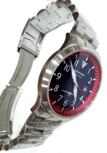 Junkers J1 Limitierte Edition Armbanduhr 9.58.02.01.M Flieger 42mm, Saphirglas