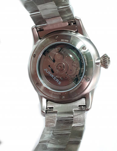 Junkers 100 Jahre Nachtflug Edition Armbanduhr 9.58.03.13.M Flieger 42mm, Saphirglas