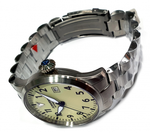 Junkers 100 Jahre Nachtflug Edition Armbanduhr 9.58.03.13.M Flieger 42mm, Saphirglas