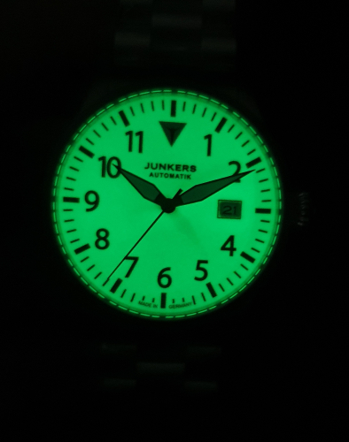 Junkers 100 Jahre Nachtflug Edition Armbanduhr 9.58.03.13.M Flieger 42mm, Saphirglas