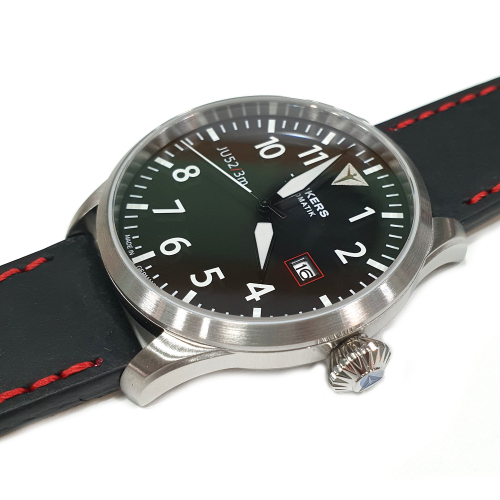 Junkers JU52/3m Automatik Herren Armbanduhr 9.58.90.02 Flieger 42mm Leder, Saphirglas