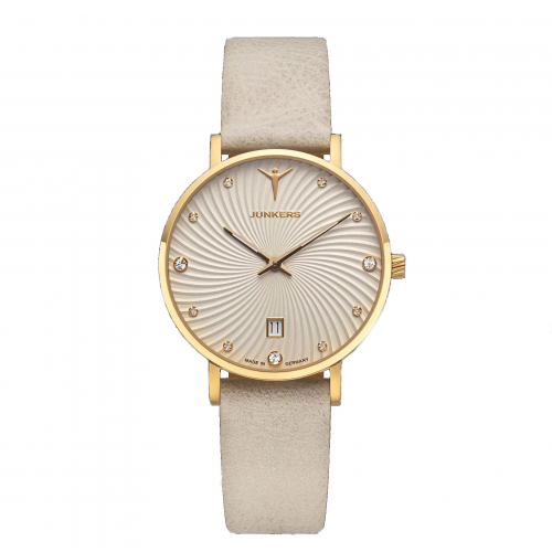 Junkers Damen Armbanduhr 961.02.11 Annelise 34, Saphirglas, Ronda-Werk