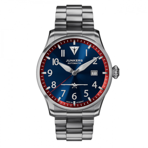 Junkers J1 Limitierte Edition Armbanduhr 9.58.02.01.M Flieger 42mm, Saphirglas