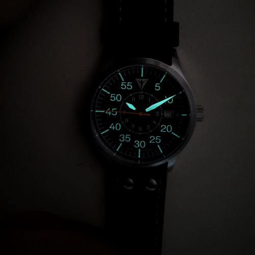 Junkers Herren Automatik Uhr Baumuster 9.52.01.06 Fliegeruhr Beobachteruhr grün