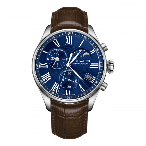 AEROWATCH Armbanduhr A 78990 AA04 Mondphase Chrono Quarz, Saphirglas
