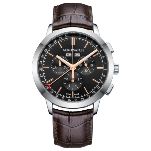AEROWATCH Armbanduhr A 89992 AA03 Chronograph, Monat, Tag, Saphirglas