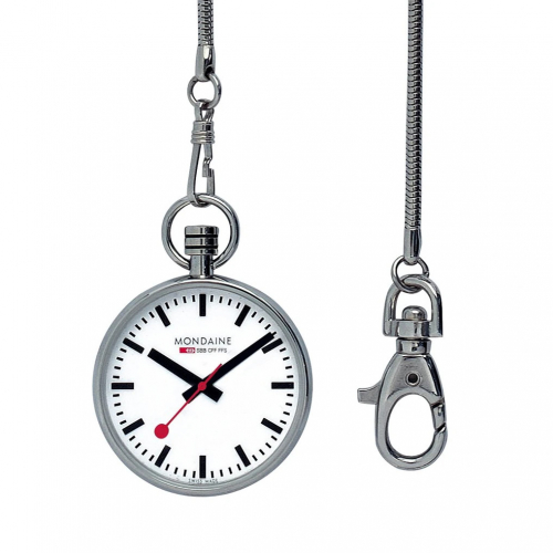 MONDAINE schweizer Taschennuhr A660.30316.11SBB pocket watch mit Kette