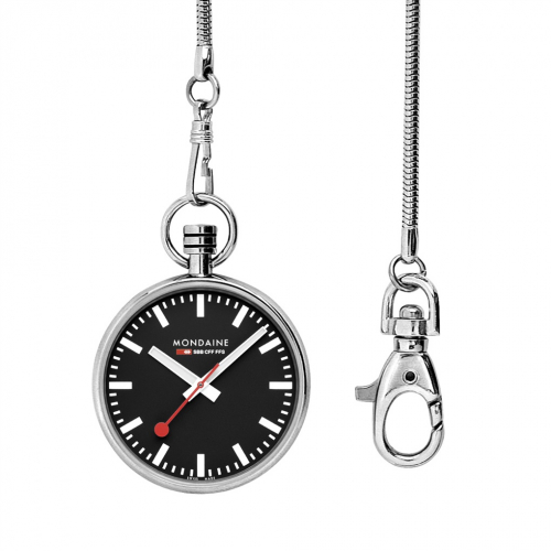MONDAINE schweizer Taschennuhr A660.30316.11SBB pocket watch mit Kette