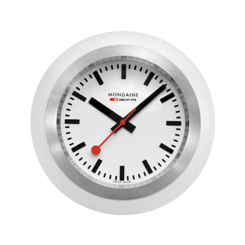 Mondaine 60mm weiße Tischuhr A660.30335.16SBA - Globe Clock