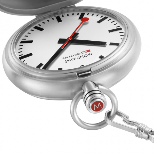 MONDAINE schweizer Taschenuhr Edition A660.30347.11SBB pocket watch mit Kette
