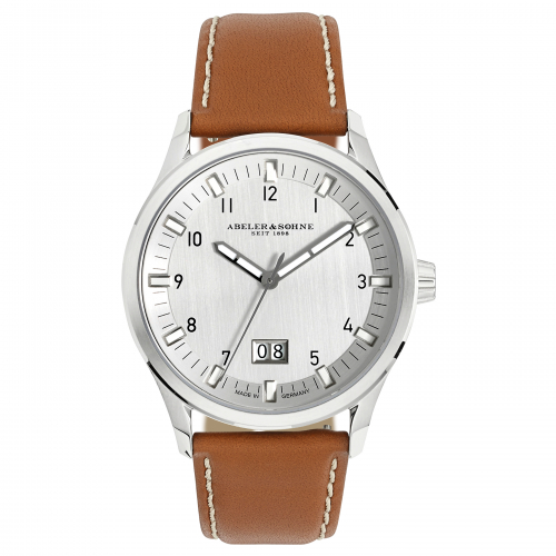 ABELER & SÖHNE AS3135 Herren Armbanduhr Saphirglas Ronda-Werk, Großdatum
