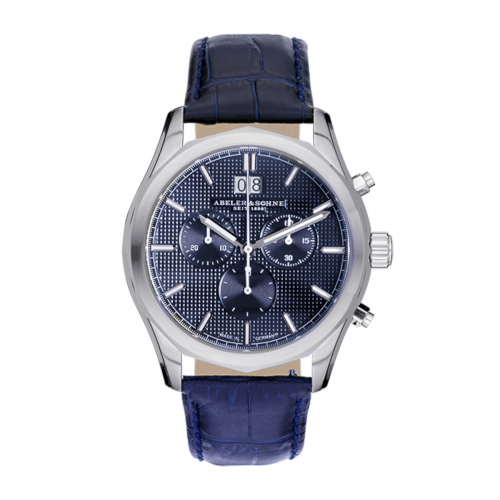 ABELER & SÖHNE AS3313 Herren Armbanduhr Gig-Date Saphirglas Ronda-Werk