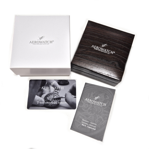 AEROWATCH 42829 AA06 Taschenuhr Lépine Flieger, Datum, Saphir, 48mm