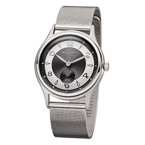 Regent unisex Uhr BA-267 kleine Sekunde Milanaiseband 38mm