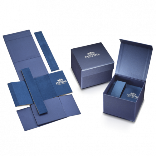 Festina Solar Armbanduhr F20656-2, Blau, Edelstahl, Miyota-Solar-Werk