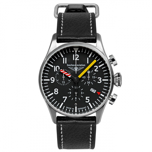 Bauhaus Aviation Herrenuhr 2788-5 Chronograph mit Datum und Lederband