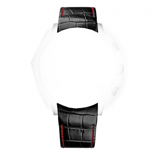 BOSS Ersatzband, Wechselband Lederband 1513390 schwarz Serie Rafale