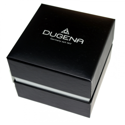 DUGENA Herren Armbanduhr Titan Stockholm 4461037 mit Datum, Saphirglas, leicht