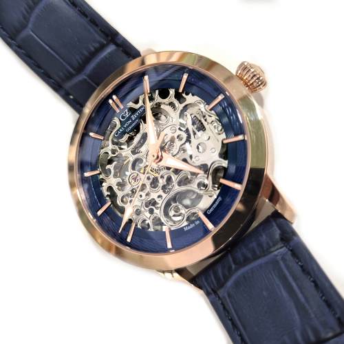 Carl von Zeyten Armbanduhr Automatik Triberg CVZ0013RBLS Saphirglas, Skelett