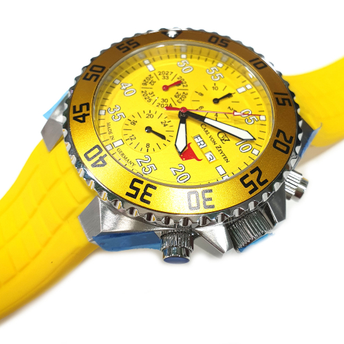 Carl von Zeyten CVZ0067YLS Belchen Herren Armbanduhr Automatik Gelb Saphirglas Vollkalender