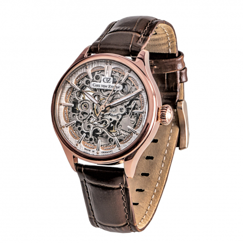 Carl von Zeyten Damen Armbanduhr Automatik CVZ0072RWHS Horbach Skelett