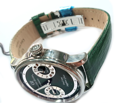 Carl von Zeyten CVZ0086GRS Herren Armbanduhr Automatik Schönmünzach Dual Time