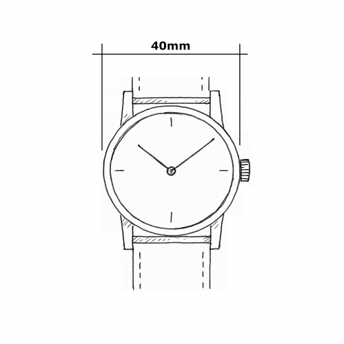 MONDAINE Armbanduhr Classic A660.30360.11SBG, 40mm, Leder