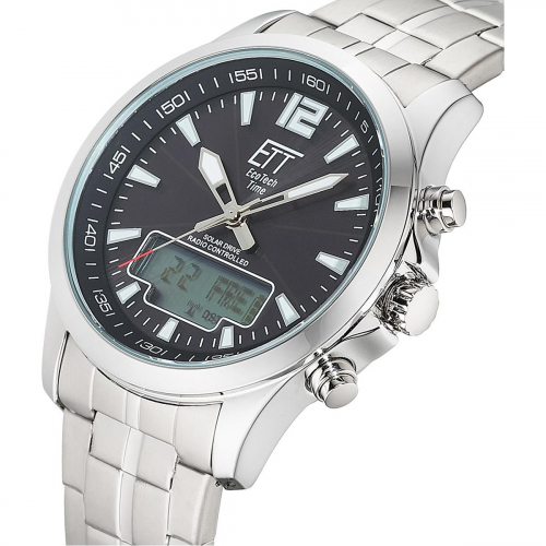 ETT EcoTechTime Funk-Solar World Time Professional EGA-11715-21M Herrenuhr