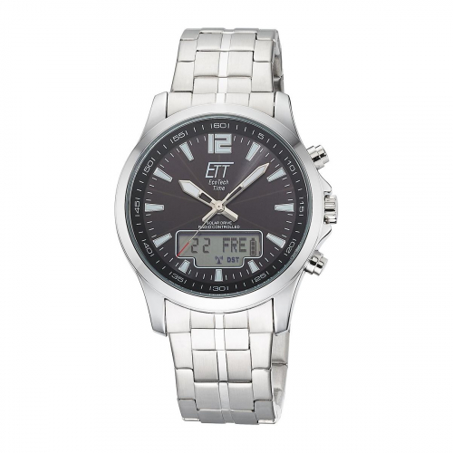 ETT EcoTechTime Funk-Solar World Time Professional EGA-11715-21M Herrenuhr