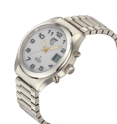 ETT Eco Tech Time Funk-Solar EGS-11335-62M Herren Armbanduhr Zugband