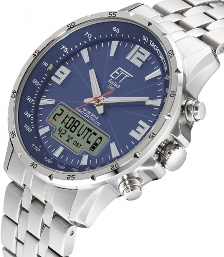 ETT EcoTechTime Funk-Solar World Time Professional Arctica EGS-11552-31M Herrenuhr
