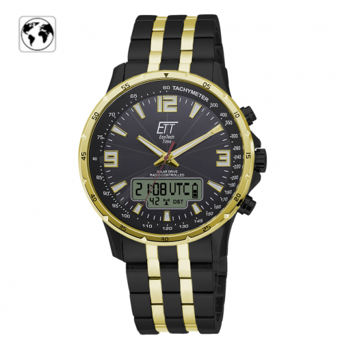 ETT EcoTechTime Funk-Solar World Time Professional Arctica EGS-11567-21M Herrenuhr