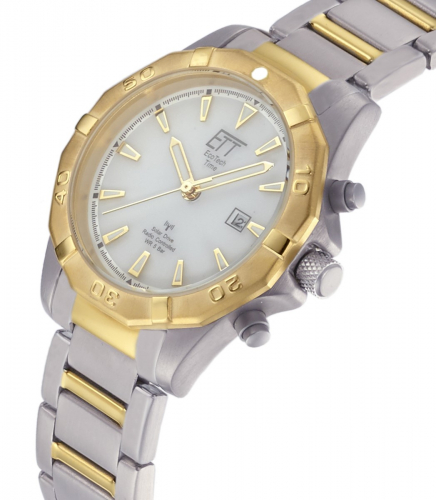 ETT Eco Tech Time Funk-Solar - Herren Uhr Titan EGT-11359-25M bicolor