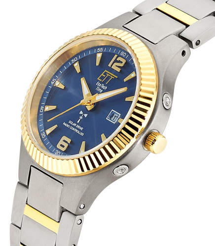 ETT Eco Tech Time Funk-Solar - Damenuhr ELT-11671-32M Everest Titan bicolor