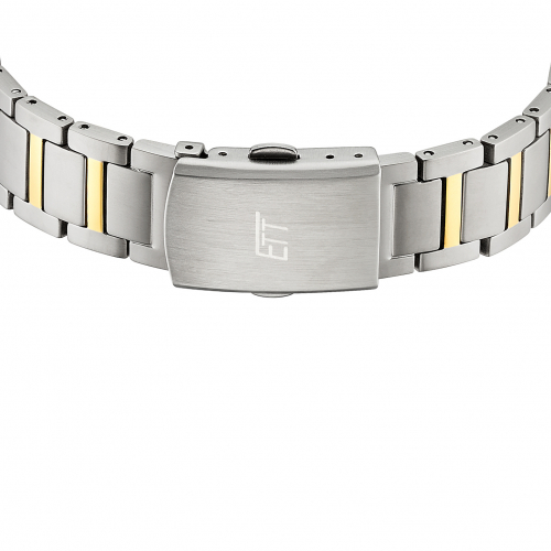 ETT Eco Tech Time Funk-Solar - Damenuhr ELT-11672-12M Everest Titan bicolor