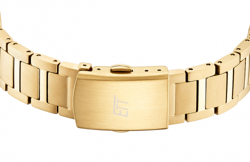 ETT Eco Tech Time Funk-Solar - Damenuhr ELT-11673-12M Everest Titan goldfarben