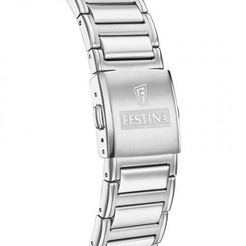 Festina Solar Armbanduhr F20656-3, Grün, Edelstahl, Miyota-Solar-Werk
