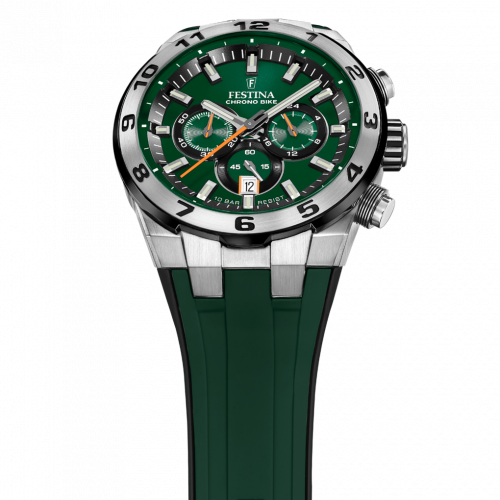Festina Chronograph F20671-2 Chrono Bike 2024 Gummiband Grün