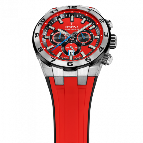 Festina Chronograph F20671-5 Chrono Bike 2024 Gummiband Rot