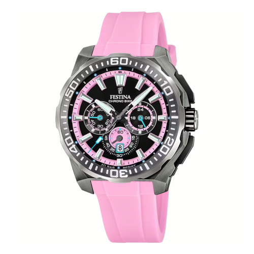 Festina Chronograph F20725-2 Chrono Bike 2025 Silikonband pink 20ATM