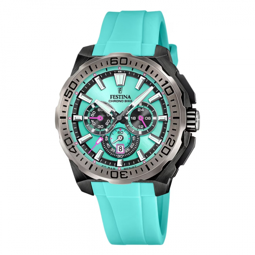 Festina Chronograph F20726-2 Chrono Bike 2025 Silikonband türkis 20ATM